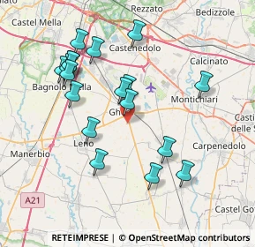 Mappa Strada Isorella, 25016 Ghedi BS, Italia (7.51556)