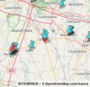 Mappa Strada Isorella, 25016 Ghedi BS, Italia (10.571)