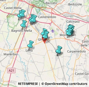 Mappa Strada Isorella, 25016 Ghedi BS, Italia (7.30278)
