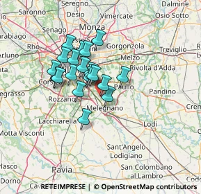 Mappa Via F. Dostoevskij, 20098 San Giuliano Milanese MI, Italia (9.866)