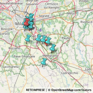 Mappa Via Leone Tolstoi, 20098 San Giuliano Milanese MI, Italia (7.8355)