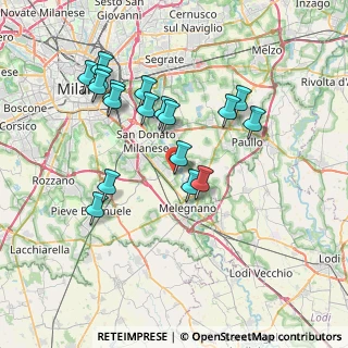 Mappa Via Leone Tolstoi, 20098 San Giuliano Milanese MI, Italia (7.22111)