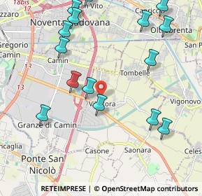 Mappa 35020 Villatora PD, Italia (2.442)