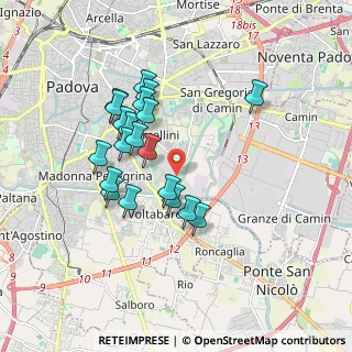 Mappa Via Gerardo Pietro, 35127 Padova PD, Italia (1.589)