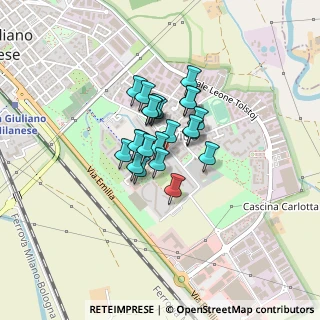 Mappa Via Massimo Gorki, 20098 San Giuliano Milanese MI, Italia (0.23043)