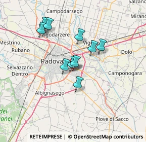 Mappa Corso Spagna, 35100 Padova PD, Italia (5.91273)