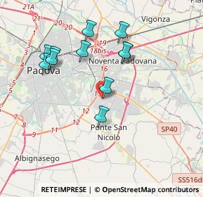 Mappa Corso Spagna, 35100 Padova PD, Italia (3.58636)