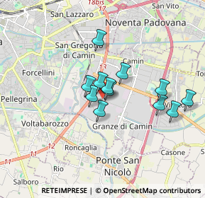 Mappa Corso Spagna, 35100 Padova PD, Italia (1.2875)