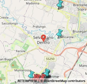 Mappa Via Monache, 35030 Selvazzano Dentro PD, Italia (3.4675)