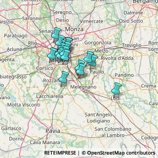 Mappa Via Filippo Corridoni, 20098 San Giuliano Milanese MI, Italia (10.80222)