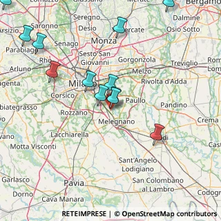 Mappa Via Filippo Corridoni, 20098 San Giuliano Milanese MI, Italia (18.5425)
