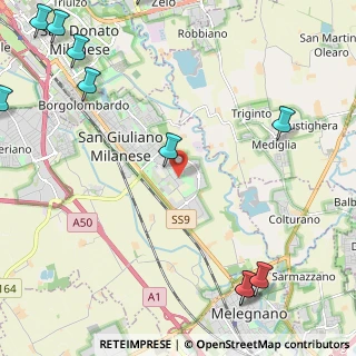 Mappa Via Filippo Corridoni, 20098 San Giuliano Milanese MI, Italia (3.44818)