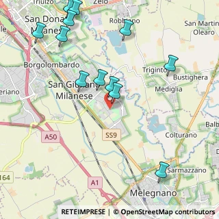 Mappa Via Filippo Corridoni, 20098 San Giuliano Milanese MI, Italia (2.49417)