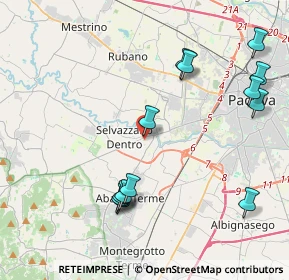 Mappa Via San Francesco, 35030 Selvazzano Dentro PD, Italia (4.62615)