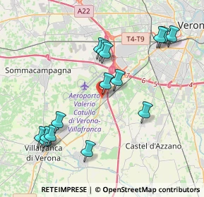 Mappa Via Alessandro Volta, 37062 Villafranca di Verona VR, Italia (4.28067)