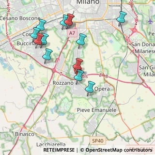 Mappa Via Eduardo De Filippo, 20089 Rozzano MI, Italia (4.45385)