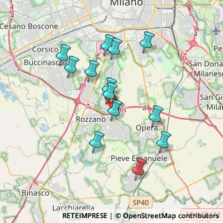 Mappa Via Eduardo De Filippo, 20089 Rozzano MI, Italia (3.50308)