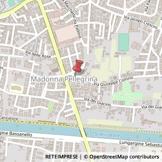 Mappa Via Giuseppe Comino, 8, 35126 Padova, Padova (Veneto)