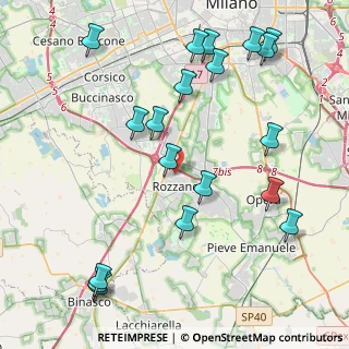 Mappa Viale Campania, 20089 Rozzano MI, Italia (5.02053)