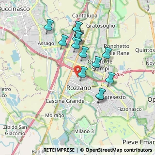 Mappa Viale Campania, 20089 Rozzano MI, Italia (1.67143)