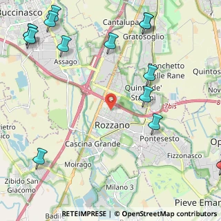Mappa Viale Campania, 20089 Rozzano MI, Italia (3.324)