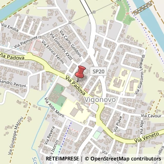 Mappa Via Padova, 12, 30030 Vigonovo, Venezia (Veneto)