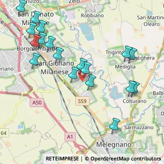 Mappa Via F.lli Corridoni, 20098 San Giuliano Milanese MI, Italia (2.41056)