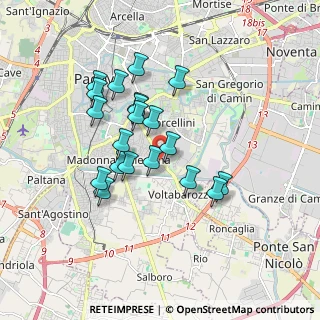 Mappa Via Antonio Favaro, 35127 Padova PD, Italia (1.5145)