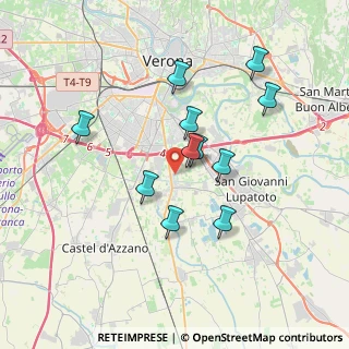 Mappa Via Francesco Ferrucci, 37135 Verona VR, Italia (3.16364)