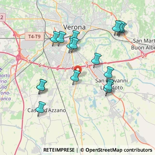 Mappa Via Francesco Ferrucci, 37135 Verona VR, Italia (4.10875)