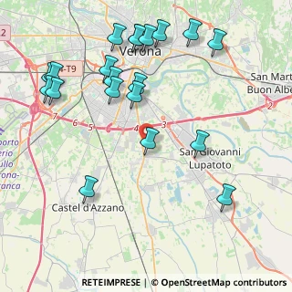 Mappa Via Francesco Ferrucci, 37135 Verona VR, Italia (4.8765)