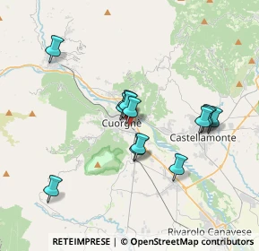 Mappa Via Michelangelo Buonarroti, 10082 Cuorgnè TO, Italia (3.15615)