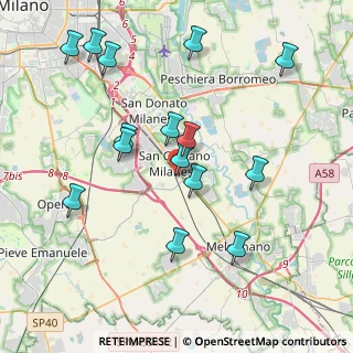 Mappa Via Privata Caduti sul Lavoro, 20098 San Giuliano Milanese MI, Italia (4.10133)