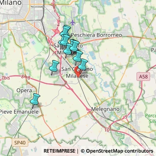 Mappa Via Privata Caduti sul Lavoro, 20098 San Giuliano Milanese MI, Italia (3.06077)