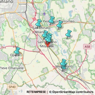 Mappa Via Privata Caduti sul Lavoro, 20098 San Giuliano Milanese MI, Italia (3.14545)