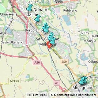 Mappa Via Privata Caduti sul Lavoro, 20098 San Giuliano Milanese MI, Italia (2.74385)