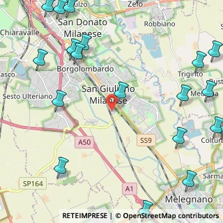 Mappa Via Privata Caduti sul Lavoro, 20098 San Giuliano Milanese MI, Italia (3.358)