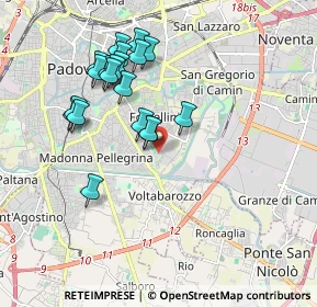 Mappa Via Giovanni Canestrini, 35137 Padova PD, Italia (1.7955)