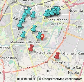 Mappa Via Giovanni Canestrini, 35137 Padova PD, Italia (2.162)