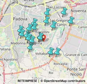 Mappa Via Giovanni Canestrini, 35137 Padova PD, Italia (1.615)