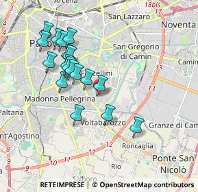 Mappa Via Giovanni Canestrini, 35137 Padova PD, Italia (1.74)