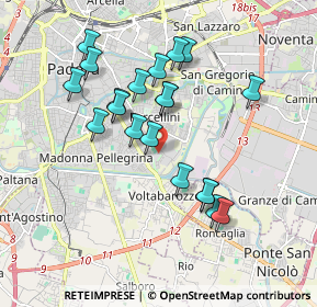 Mappa Via Giovanni Canestrini, 35137 Padova PD, Italia (1.7)