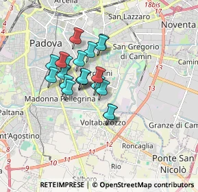 Mappa Via Giovanni Canestrini, 35137 Padova PD, Italia (1.2615)