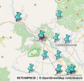 Mappa Cuorgne', 10082 Cuorgnè TO, Italia (5.10267)