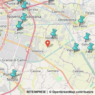 Mappa Via Piave, 35020 Villatora PD, Italia (3.47462)