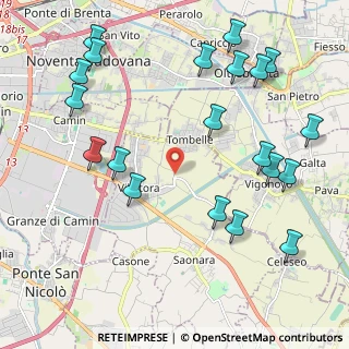 Mappa Via Piave, 35020 Villatora PD, Italia (2.5595)