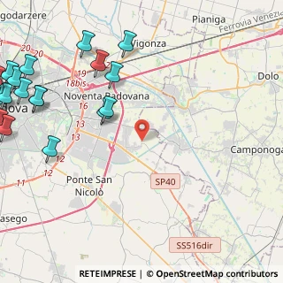 Mappa Via Piave, 35020 Villatora PD, Italia (6.77944)