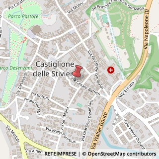 Mappa Via Cesare Battisti, 34, 46043 Castiglione delle Stiviere, Mantova (Lombardia)