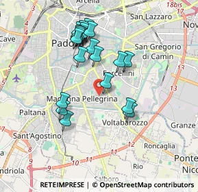 Mappa Via Flores D'Arcais Francesco, 35126 Padova PD, Italia (1.7275)