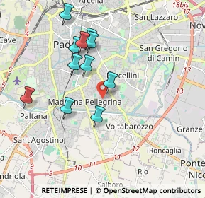 Mappa Via Flores D'Arcais Francesco, 35126 Padova PD, Italia (1.75636)